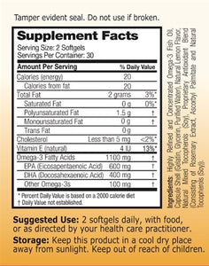 Pharmaceutical Grade Omega-3 Fish Oil 30 Day Supply